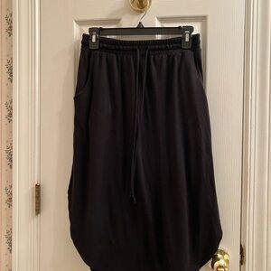 CozyCo Black Midi Skirt